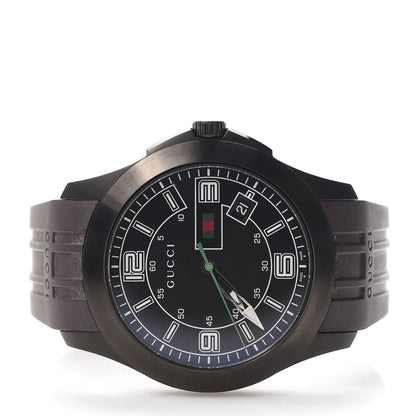 Gucci PVD Stainless Steel Rubber 44mm G-Timeless Quartz Watch Black 2 of 5