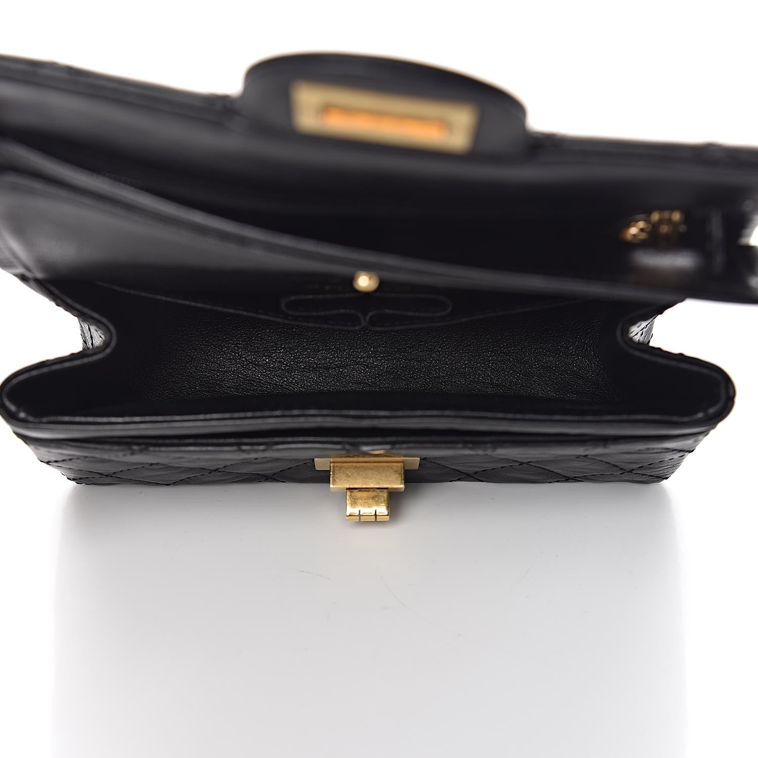Chanel Aged Calfskin Quilted 2.55 Reissue 224 Flap Black 5 of 11