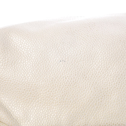 Chanel Caviar Quilted Timeless CC Bowler Bag White 10 of 18