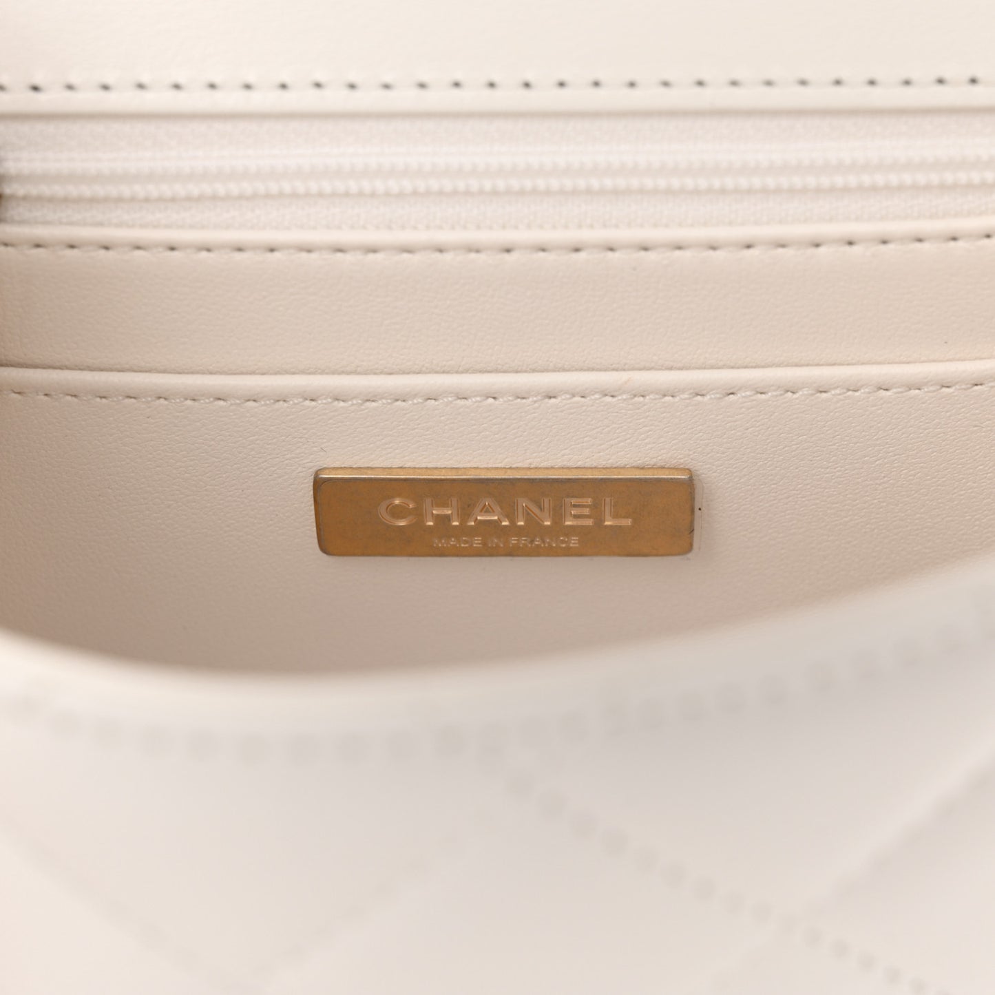 Lambskin Handle Crush Top Handle Flap Bag White