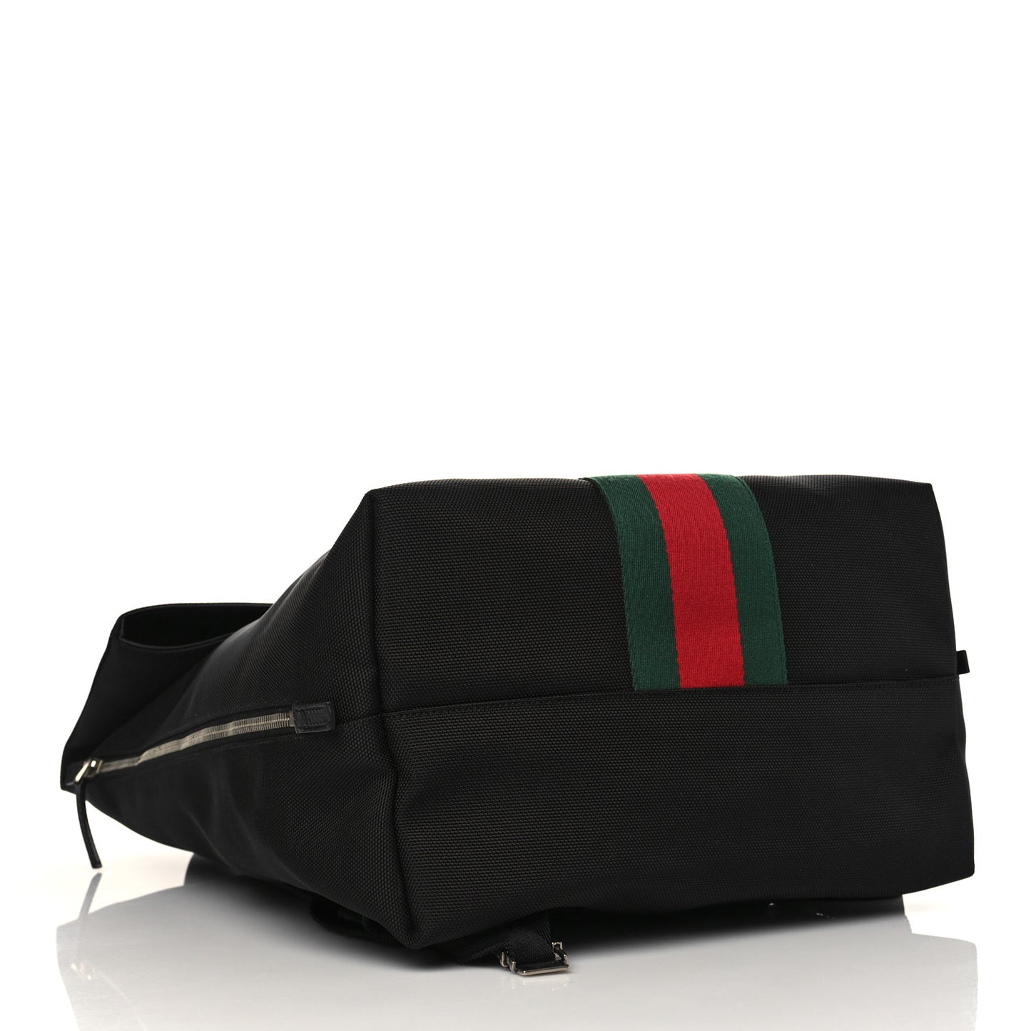 Techno Canvas Web Single Buckle Backpack Black