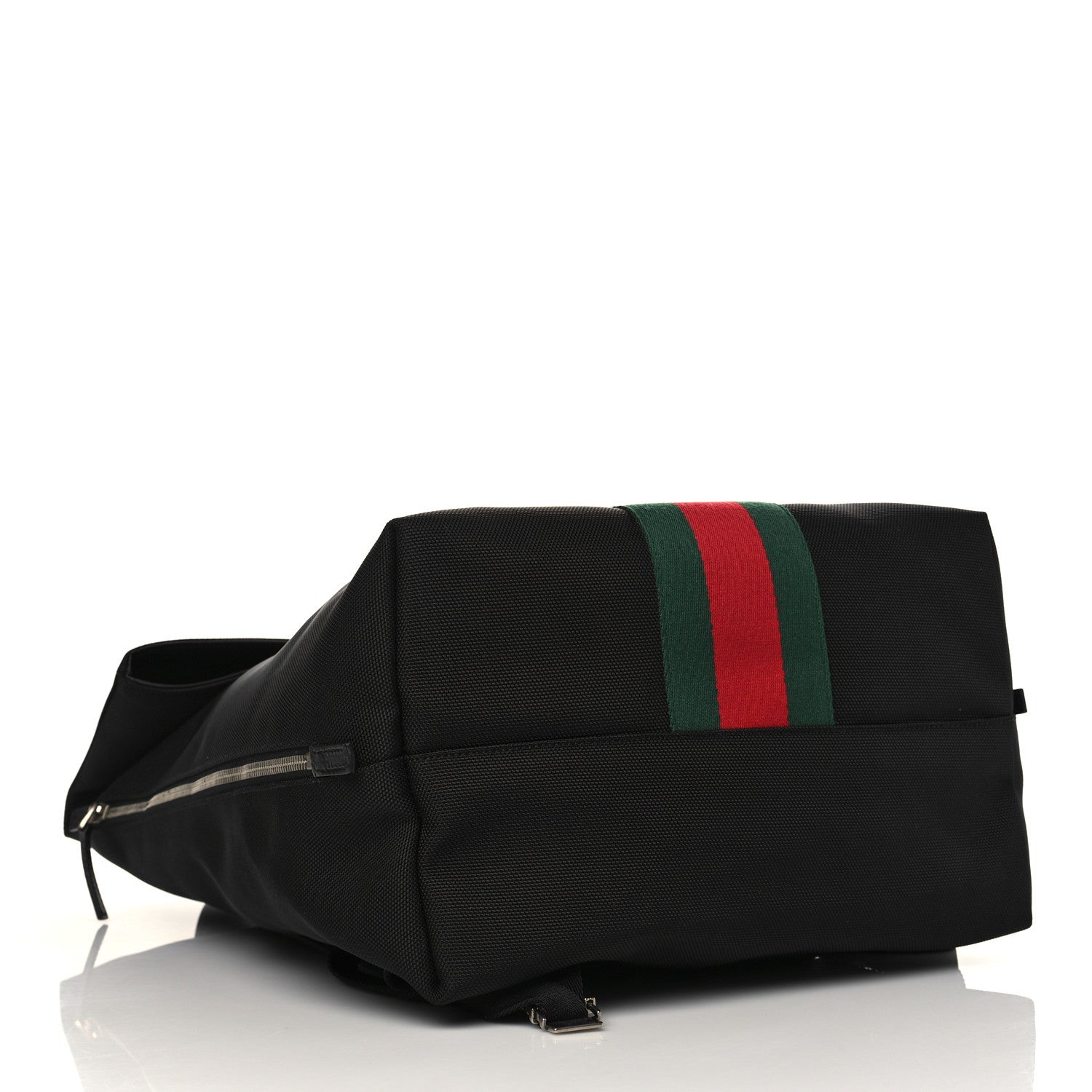 Gucci Techno Canvas Web Single Buckle Backpack Black 4 of 6