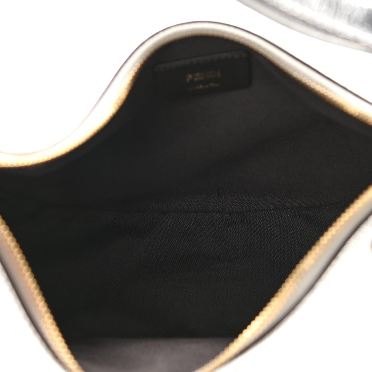 Rock Millenium Small Fendigraphy Hobo Bag Argento