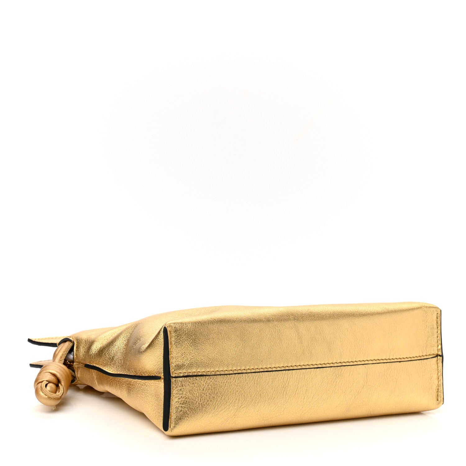 Loewe Metallic Calfskin Nano Flamenco Knot Clutch Gold 4 of 9