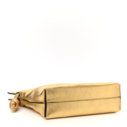 Loewe Metallic Calfskin Nano Flamenco Knot Clutch Gold 4 of 9