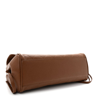 Chanel Grained Calfskin Stitched Urban Essentials Small Shopping Bag Camel 4 of 10