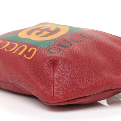 Gucci Grained Calfskin Logo Belt Bag Hibiscus Red 8 of 10