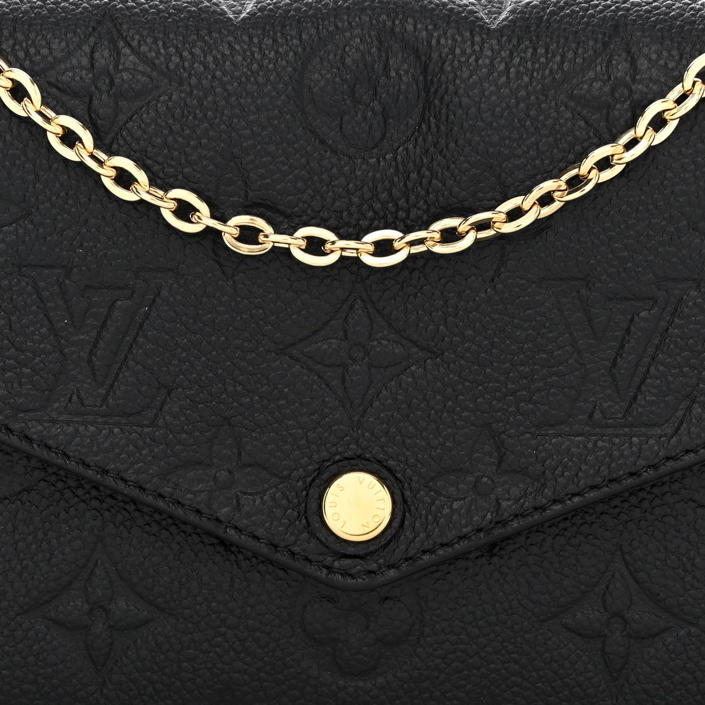 Empreinte Pochette Felicie Chain Wallet Black