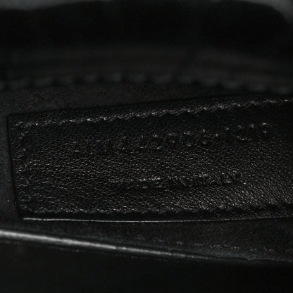 Saint Laurent Calfskin Crocodile Embossed Medium Monogram Sunset Black 10 of 16