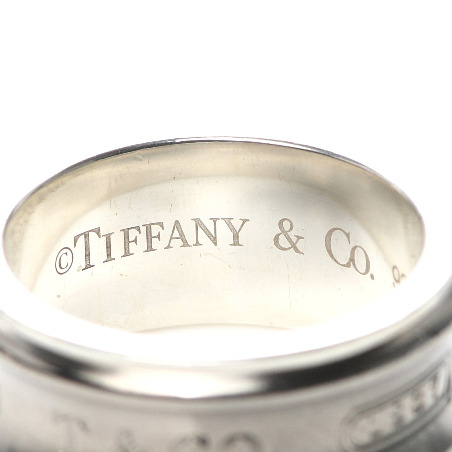 Sterling Silver Titanium 1837 Band Ring 49 5