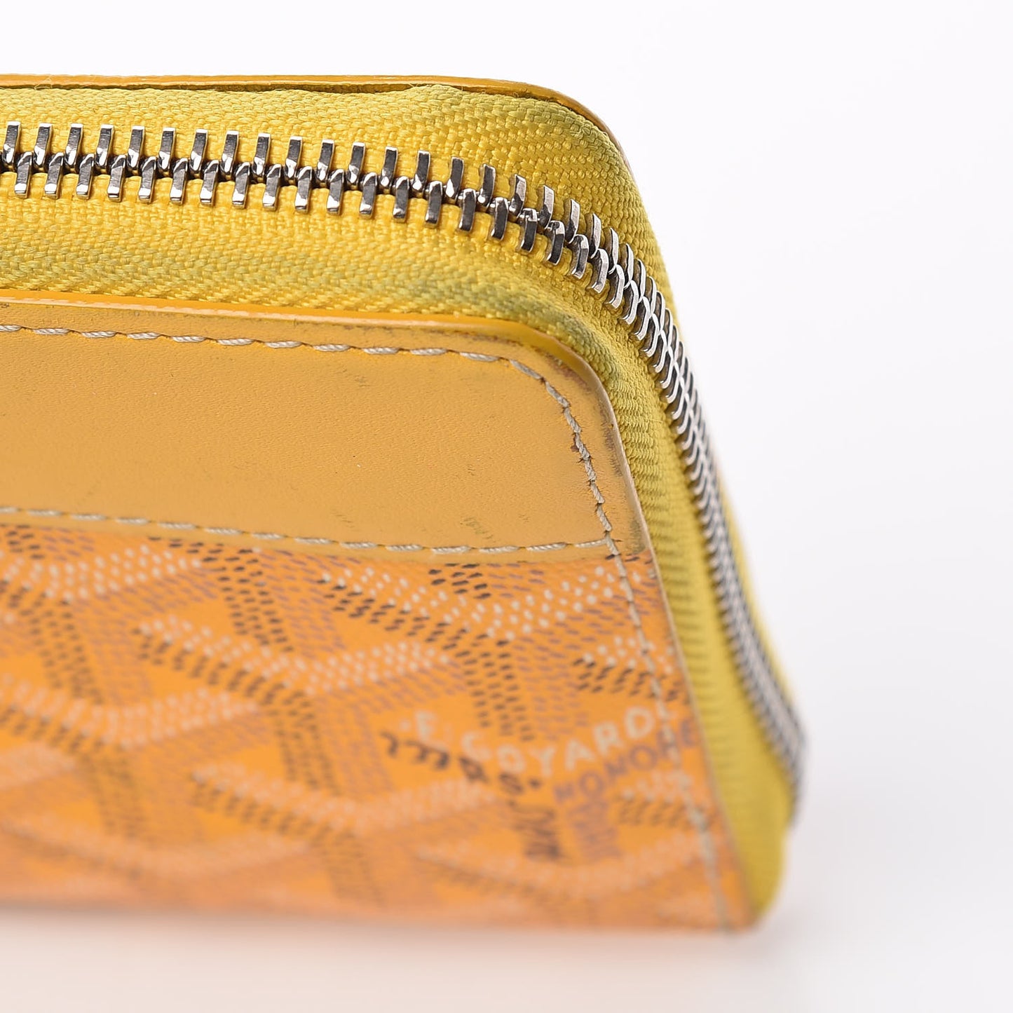 Goyardine Matignon Zip Around GM Wallet Yellow