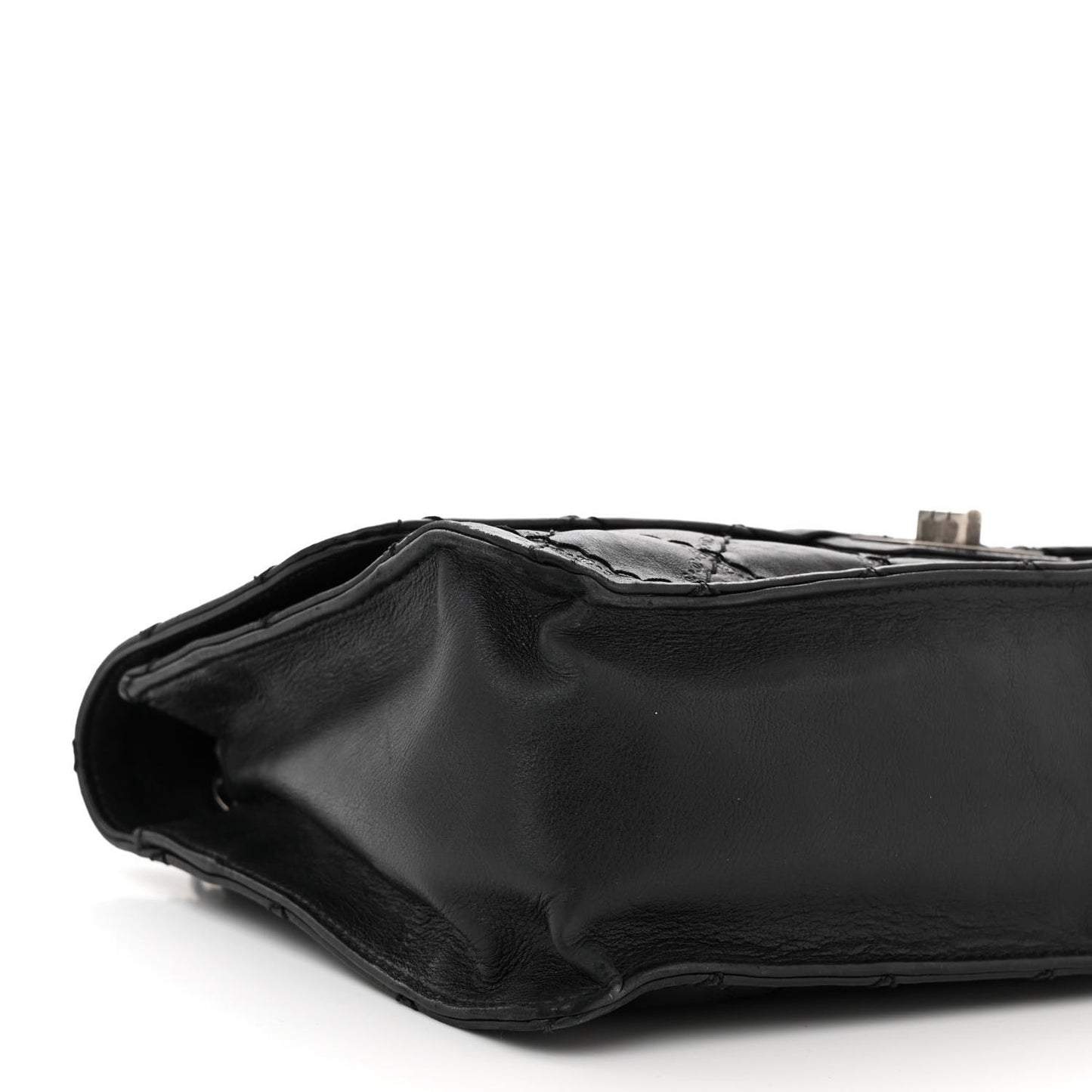 Calfskin CC Crave Reissue Crown Jumbo Flap Black