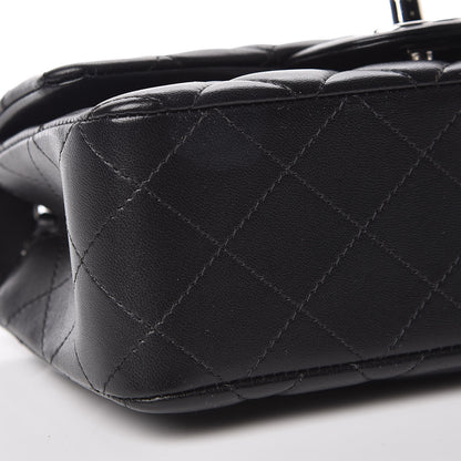 Chanel Lambskin Quilted Mini Rectangular Flap Black 8 of 10