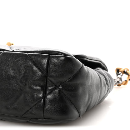 Chanel Lambskin Quilted Medium Chanel 19 Flap Black 10 of 10