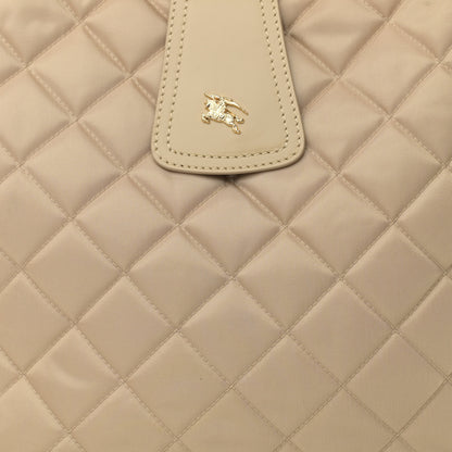 Burberry Nylon Quilted Patent Brook Hobo Beige 10 of 11
