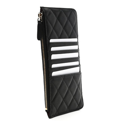 Chanel Caviar Quilted Classic Flat Wallet Pouch Black 3 of 6