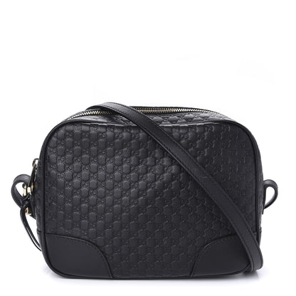 Gucci Microguccissima Mini Bree Messenger Bag Black 1 of 10