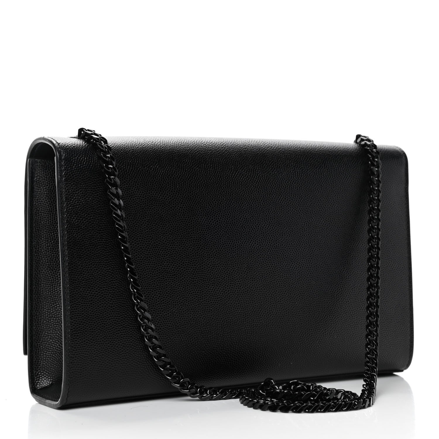 Saint Laurent Grain De Poudre Medium Classic Monogram Kate Satchel Black 2 of 4