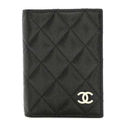 Chanel Caviar Quilted Card Holder Wallet Black 1 of 8