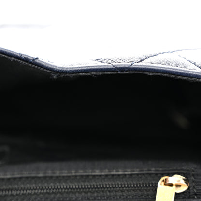 Chanel Lambskin Quilted Medium Elegant CC Flap Navy Black 13 of 13