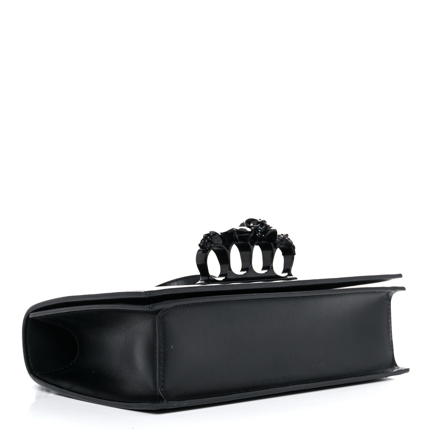 Calfskin Knuckle Shoulder Bag Black