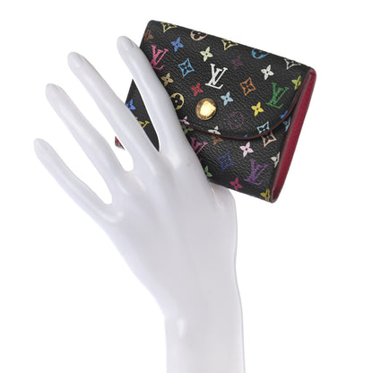 Louis Vuitton Monogram Multicolor Business Card Holder Black Grenade 2 of 8