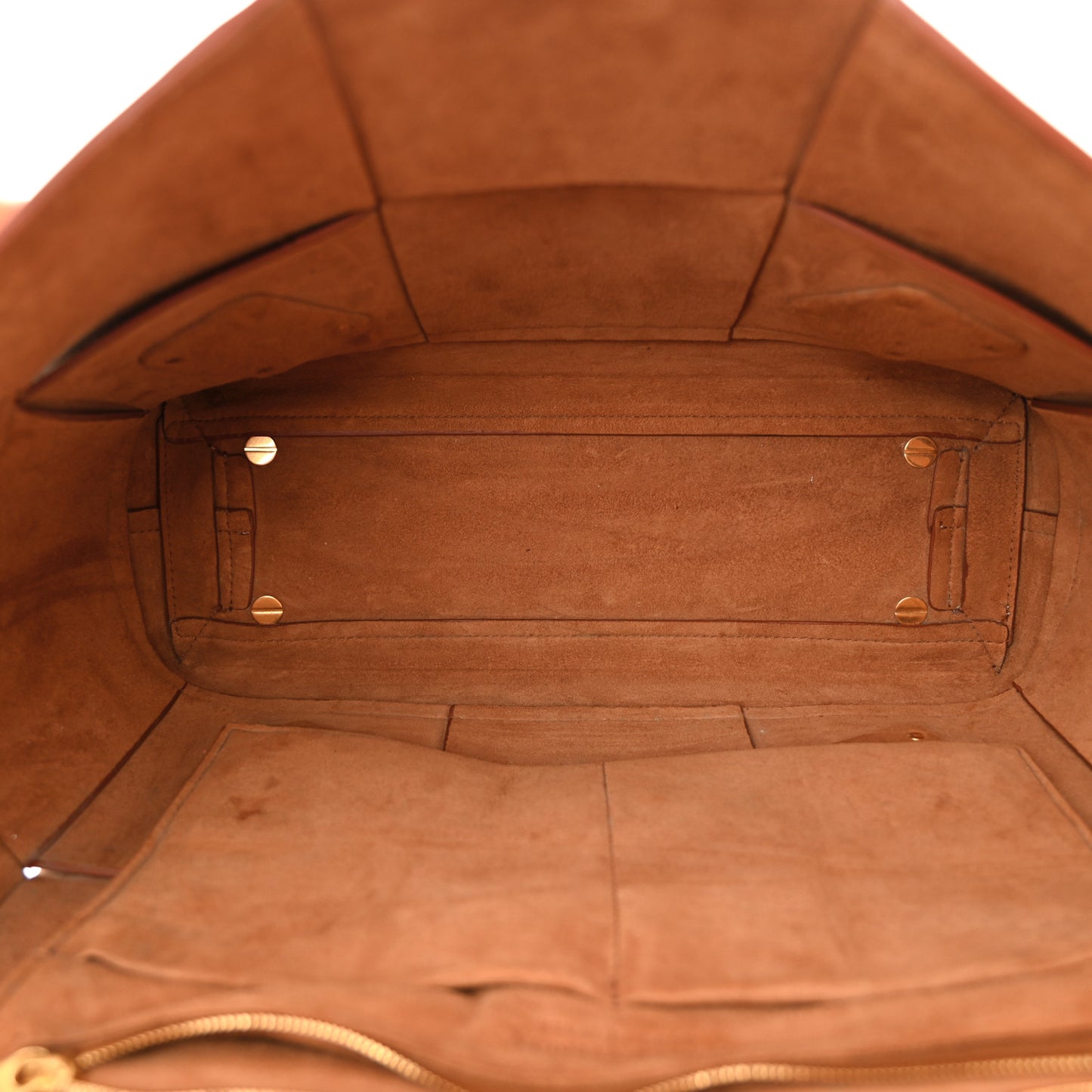 French Calfskin Maxi Intrecciato Medium Arco Caramel