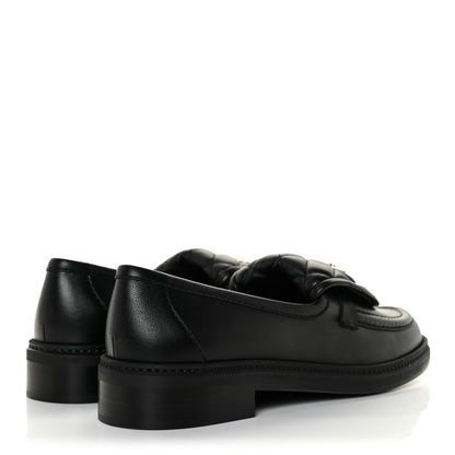 Chanel Lambskin Quilted CC Turnlock Loafers 38.5 Black 4 of 9