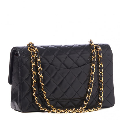 Chanel Lambskin Quilted Medium Double Flap Black 2 of 9