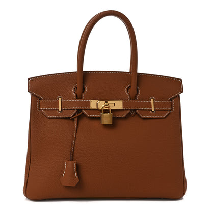 Hermes Togo Birkin 30 Gold 1 of 8