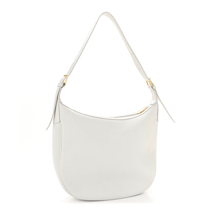 Celine Supple Calfskin Cuir Triomphe Heloise Shoulder Bag Light Stone 3 of 12