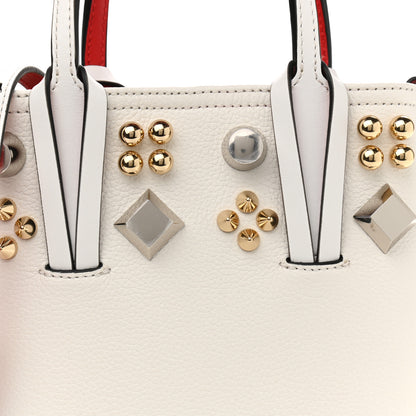 Christian Louboutin Calfskin Empire Spike Studded Mini Courones Tote Blanco Multicolor 8 of 10