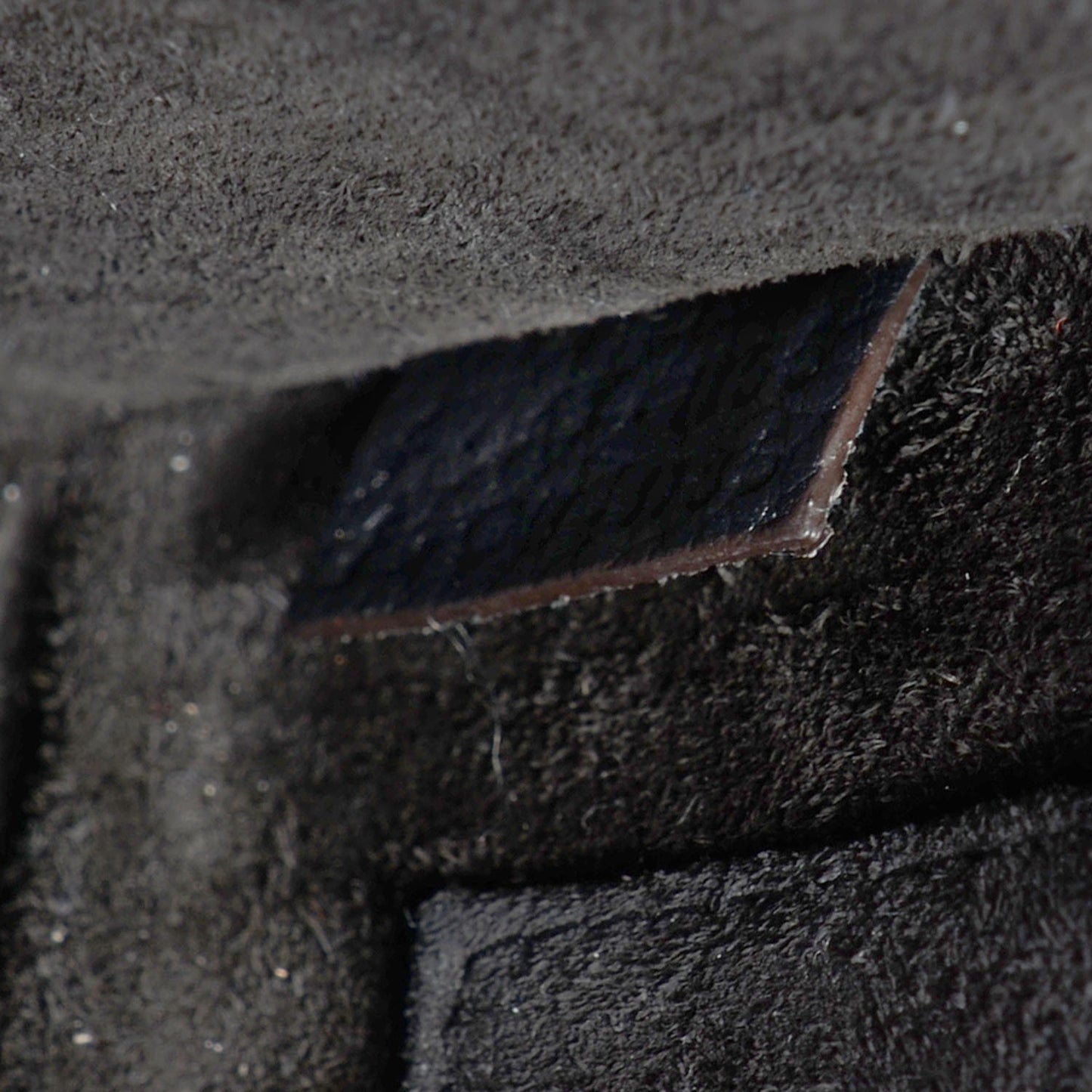 Drummed Calfskin Nano Luggage Black