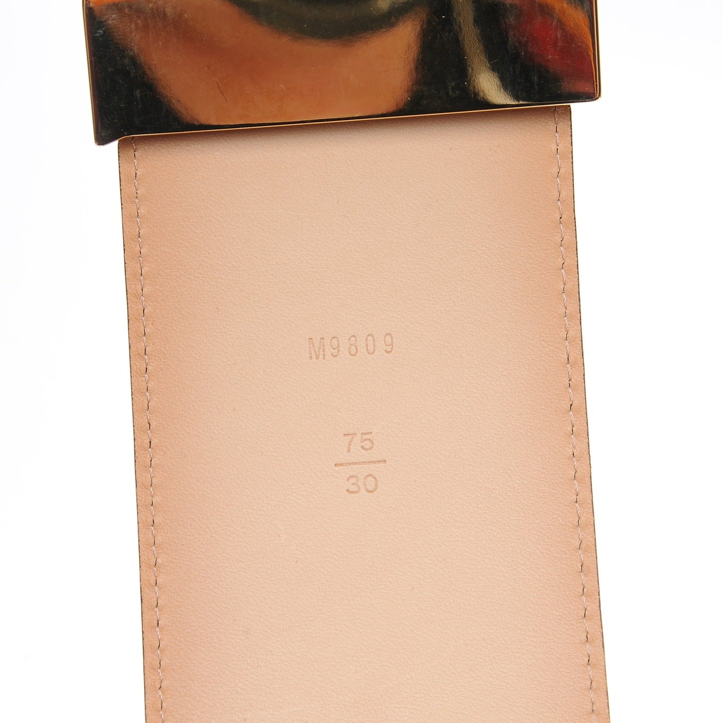 Patent LV Facettes Belt 75 30 Amarante