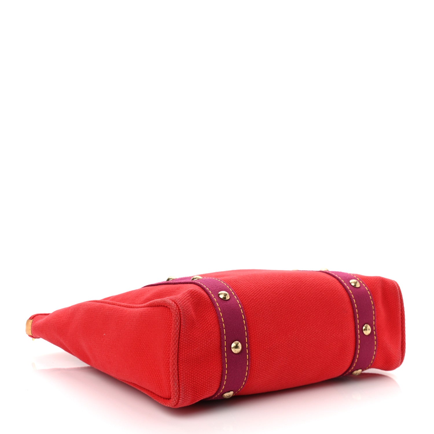 Louis Vuitton Toile Antigua Cabas MM Red Pink 4 of 10