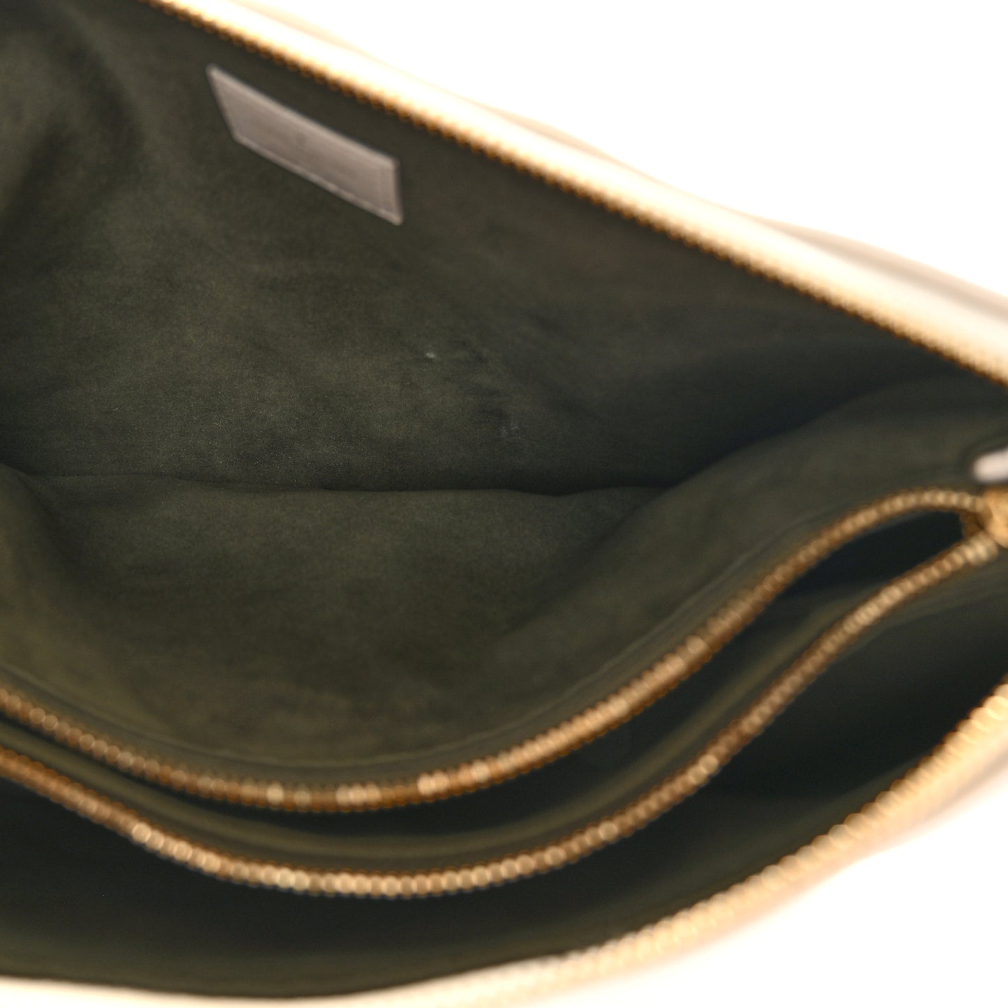 Lambskin Embossed Monogram Coussin PM Beige Cream