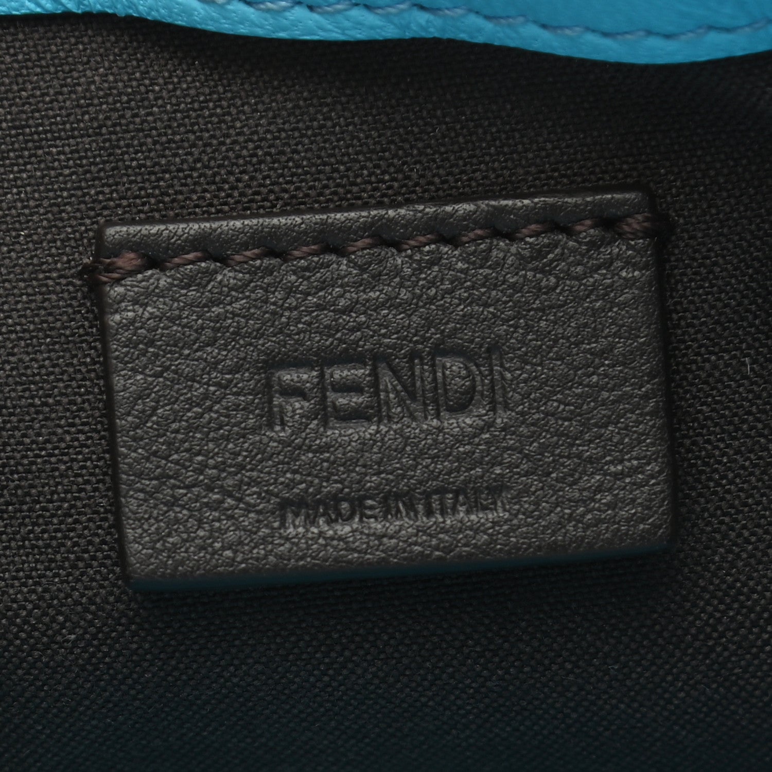 Fendi Nappa FF 1974 Embossed Mini Baguette Pool 6 of 11