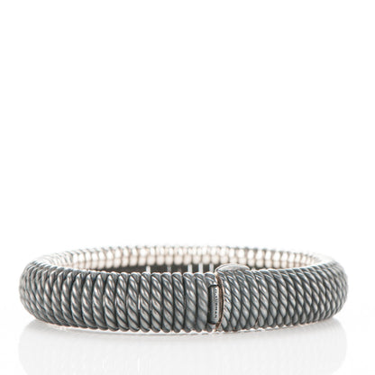 David Yurman Darkened Sterling Silver Diamond Tempo M Bracelet 3 of 5