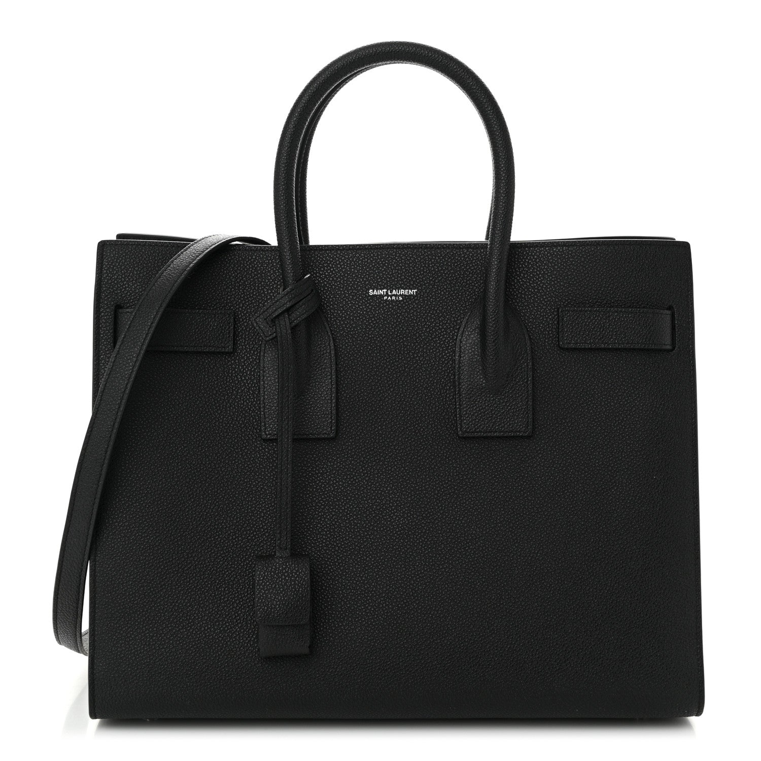 Saint Laurent Grained Calfskin Small Sac De Jour Black 1 of 11