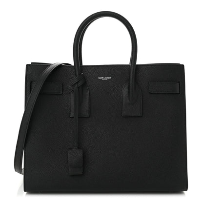 Saint Laurent Grained Calfskin Small Sac De Jour Black 1 of 11