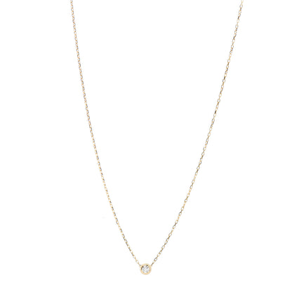 Cartier 18K Yellow Gold Diamond LM D'Amour Pendant Necklace 1 of 5