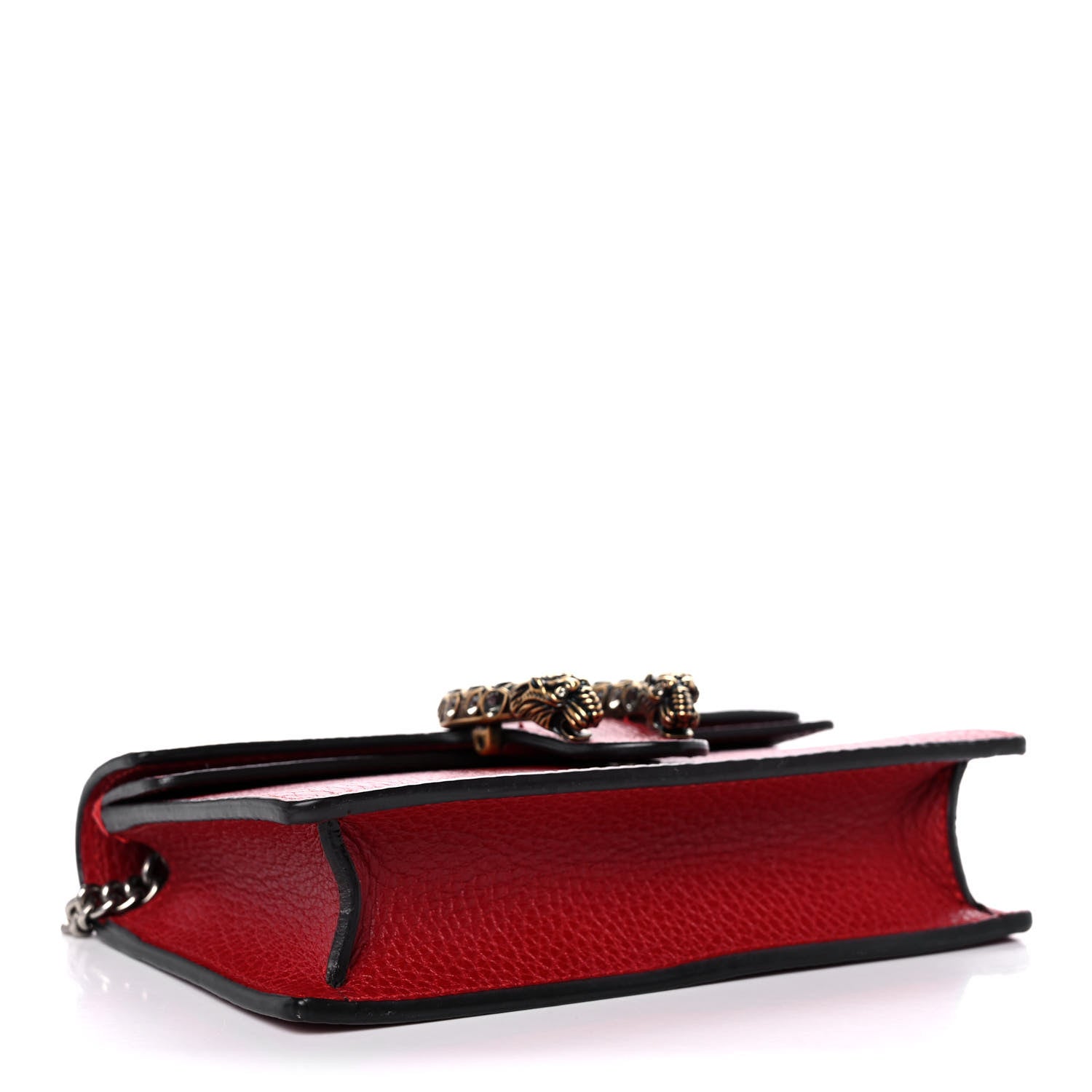 Gucci Calfskin Super Mini Dionysus Shoulder Bag Hibiscus Red 4 of 9