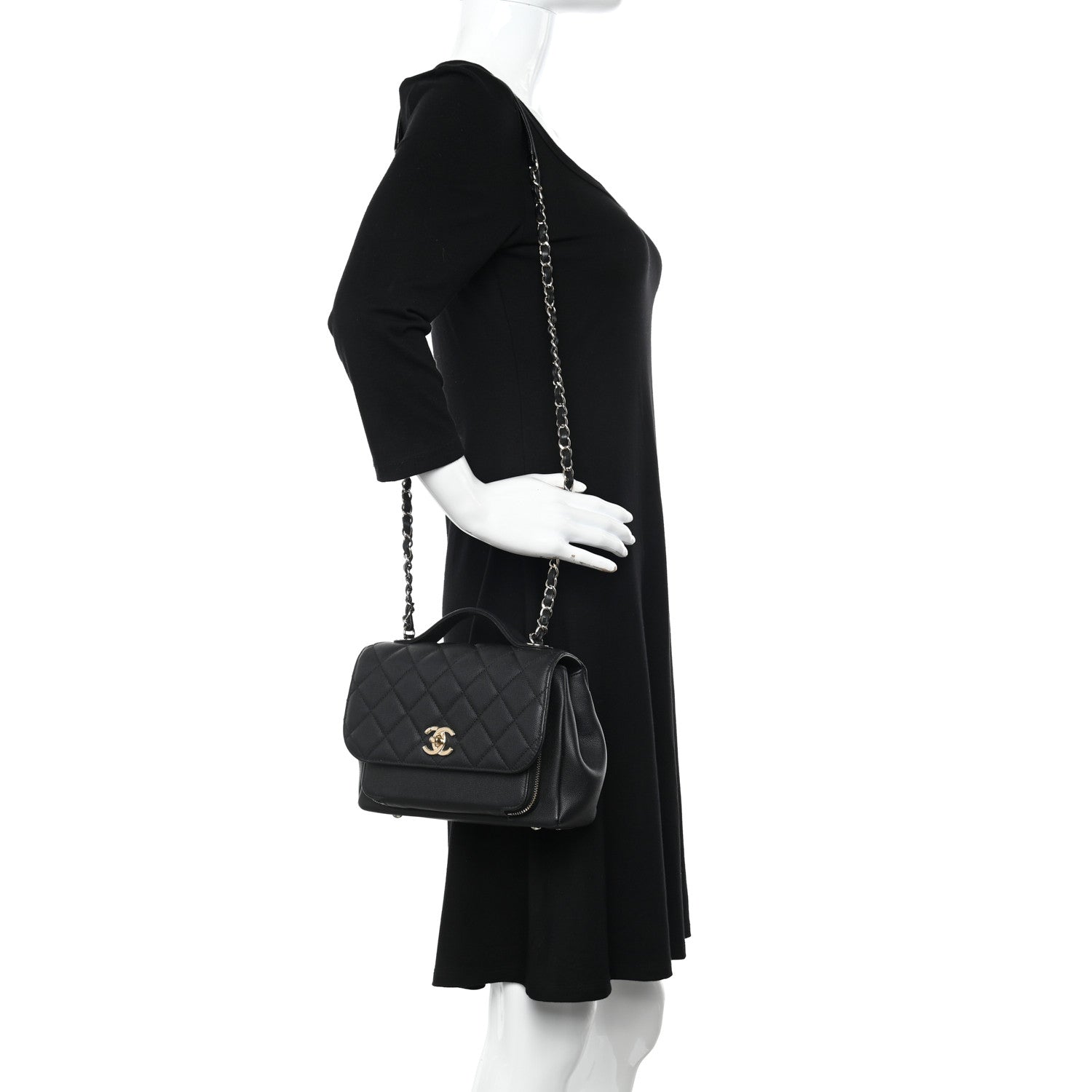 Chanel Caviar Quilted Medium Business Affinity Flap Black 2 of 11