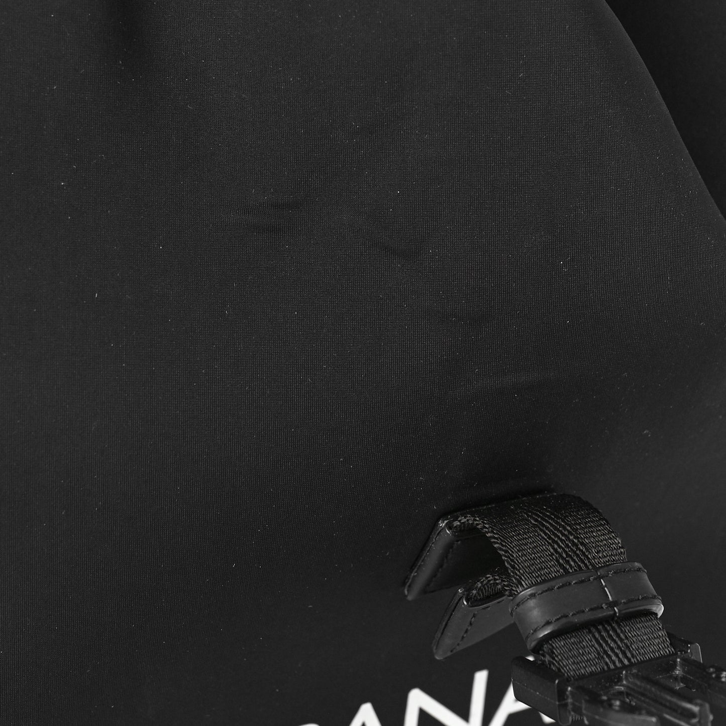 Nylon Logo Backpack Black