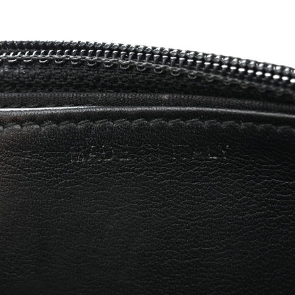 Chanel Calfskin Painted Chevron Embossed Boy Wallet On Chain WOC Black 7 of 16