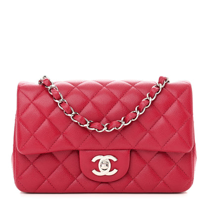 Chanel Caviar Quilted Mini Rectangular Flap Dark Pink 1 of 11