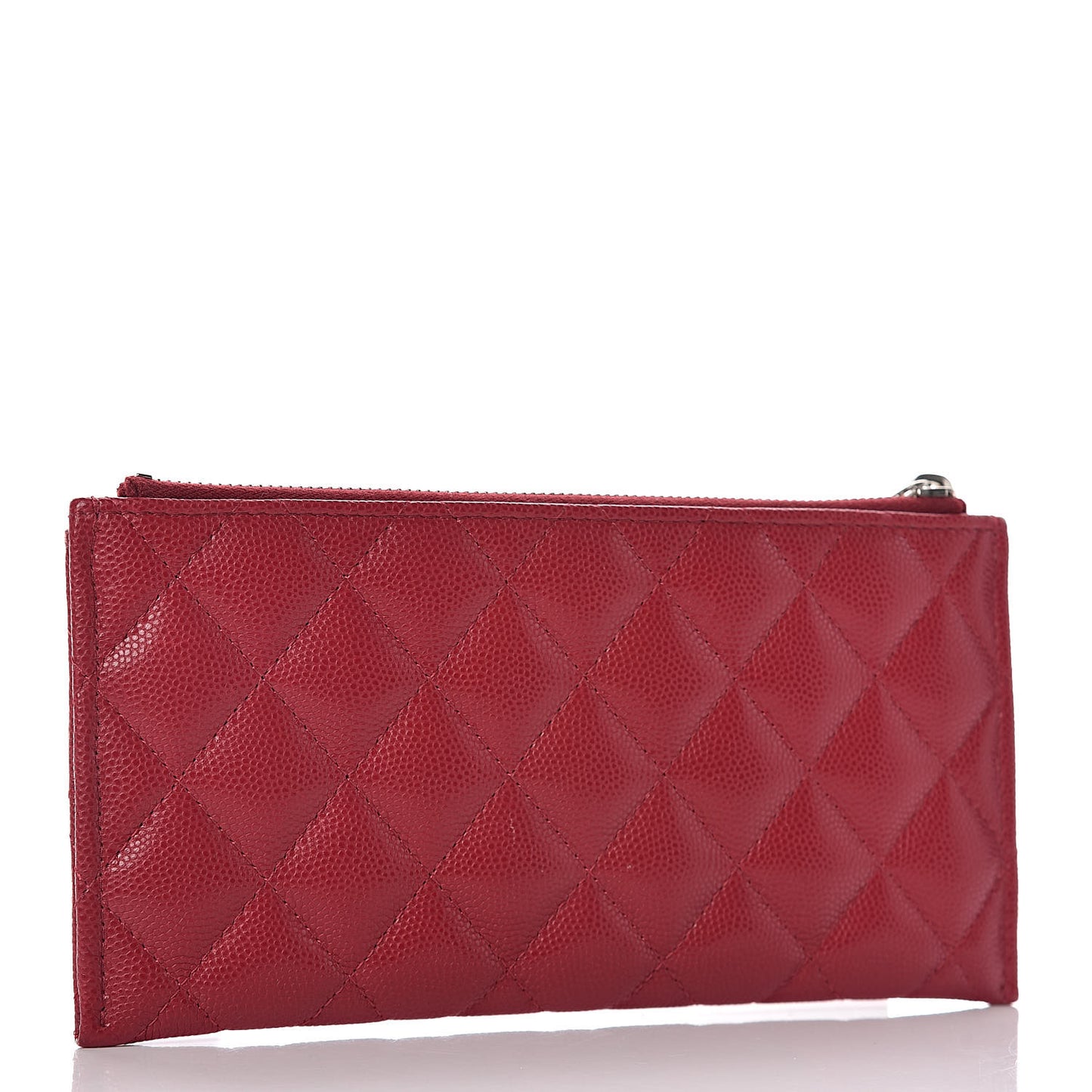 Caviar Quilted Classic Zip Pouch Pink