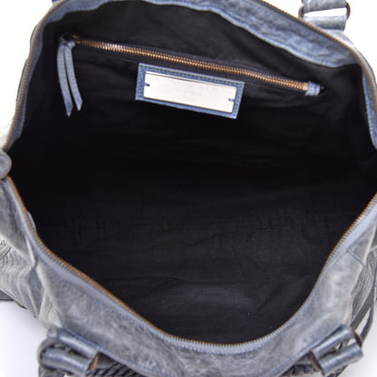 Balenciaga Agneau Classic Hardware Work Bleu Glacier 5 of 12