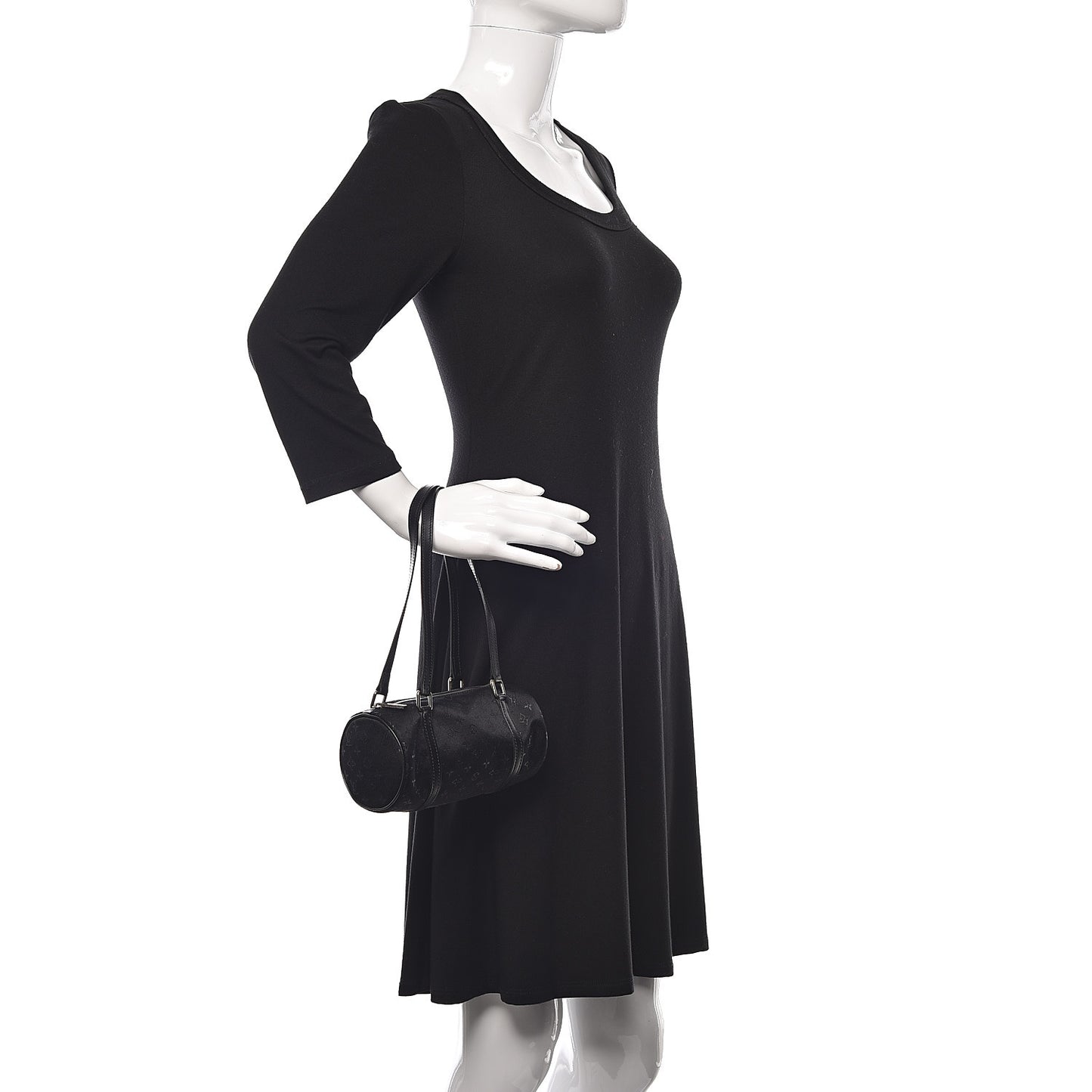 Satin Monogram Mini Papillon Black