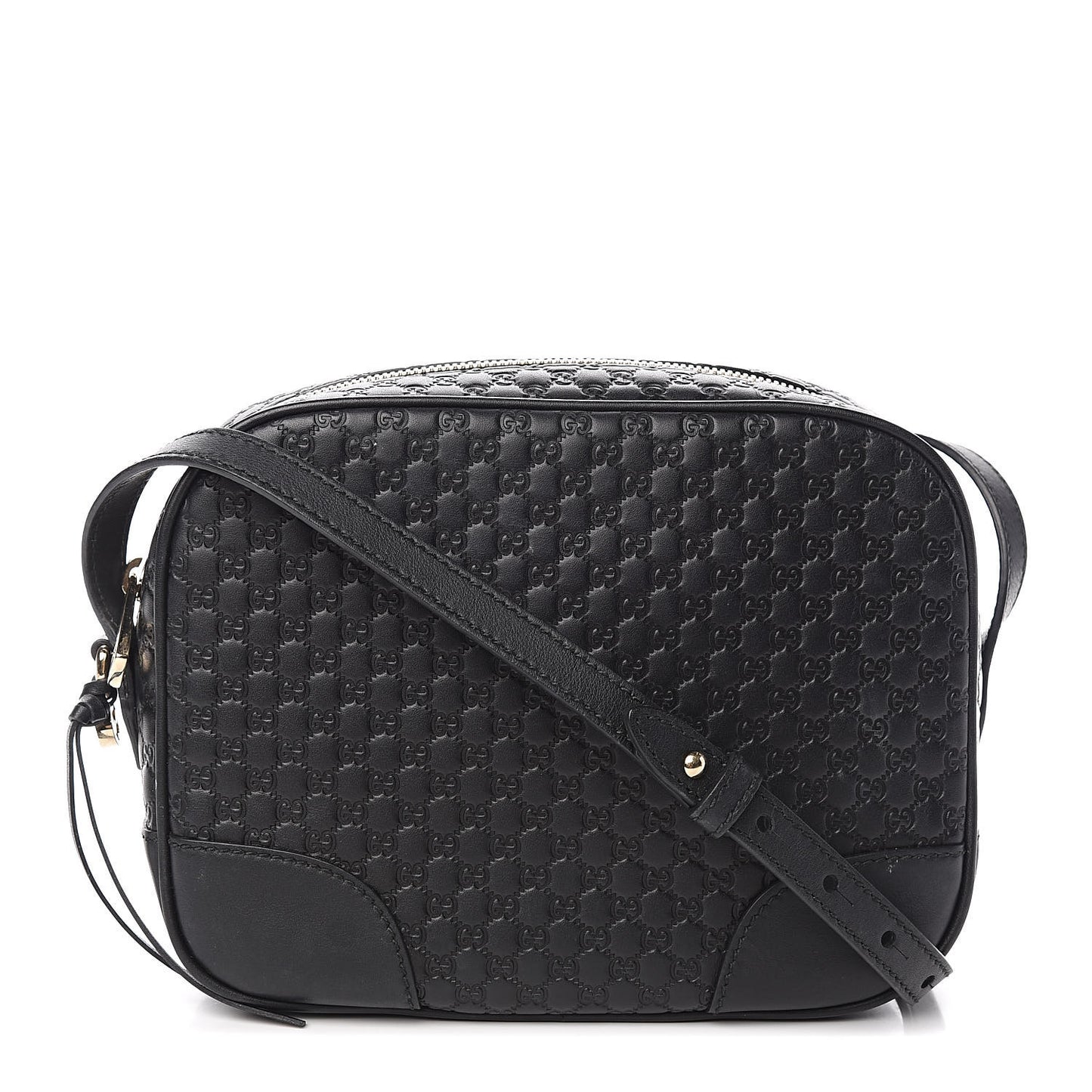 Microguccissima Mini Bree Messenger Bag Black
